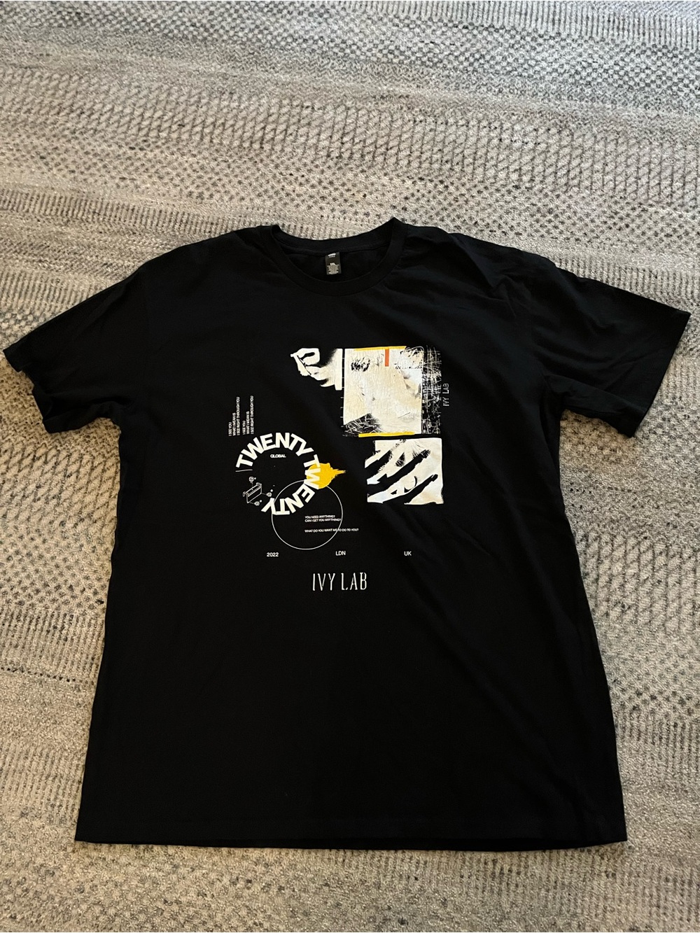 IVY LAB Black Graphic short Sleeve Tee - Men